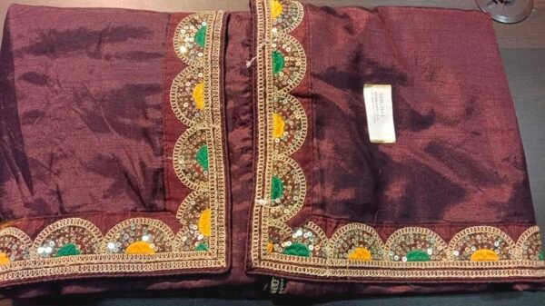 Embroided Brown Sarree