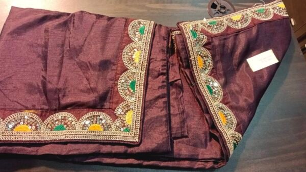 Embroided Brown Sarree - Image 2
